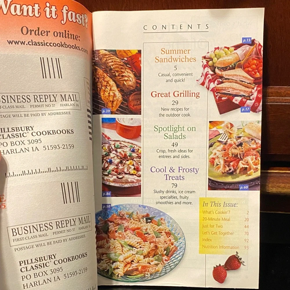 Pillsbury cookbook magazine four piece vintage set